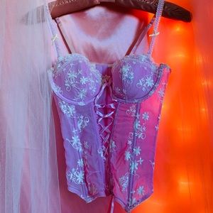 Pink vintage corset top